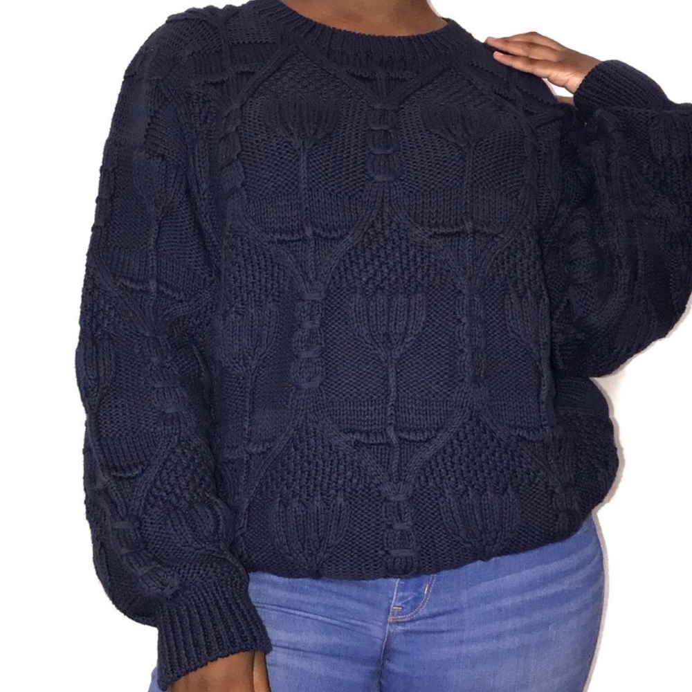 Vintage Chunky Knit Sweater Size Large